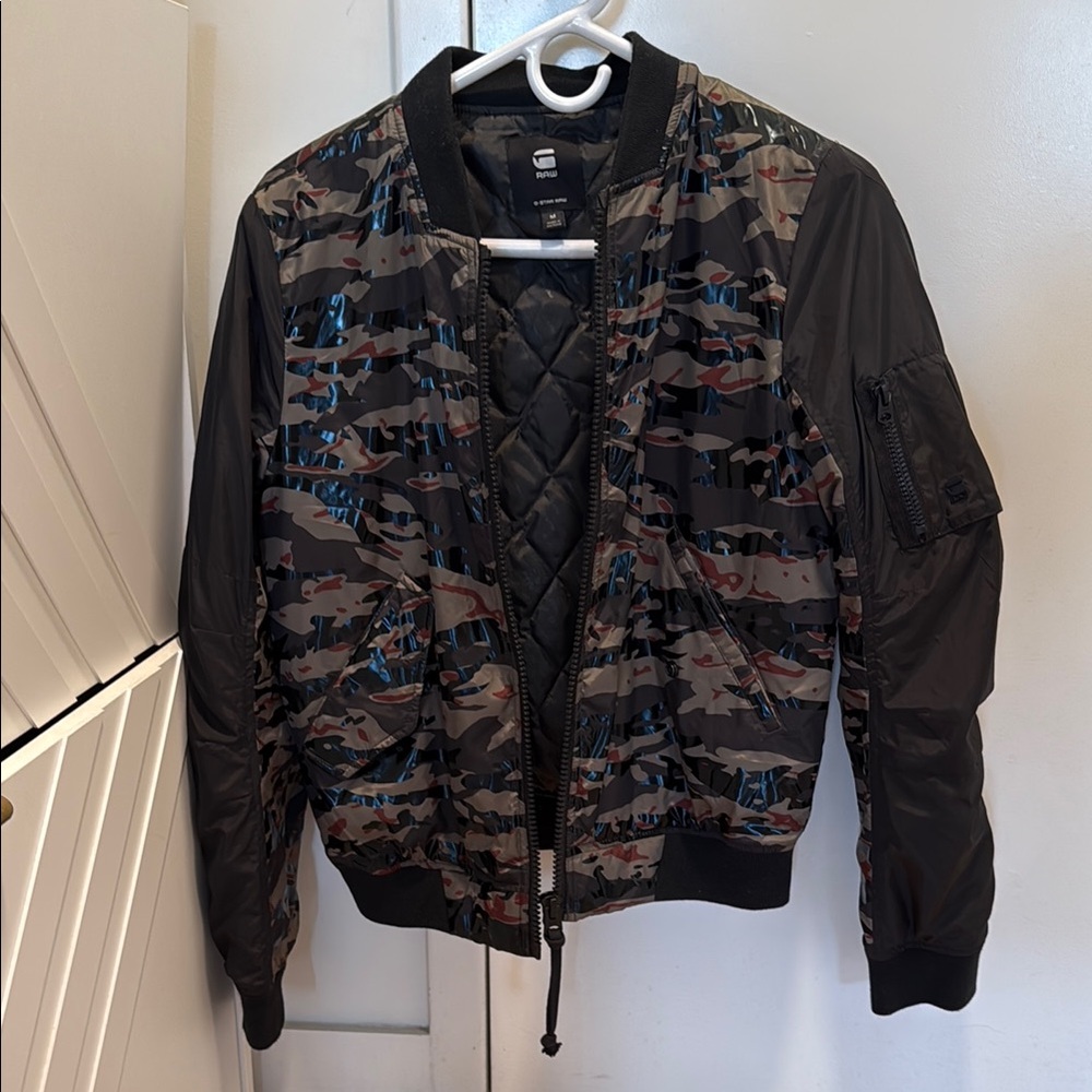 G star Camouflage Bomber Jacket